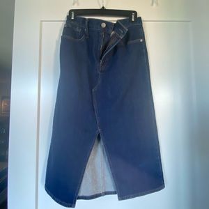 JCrew Midi Denim skirt